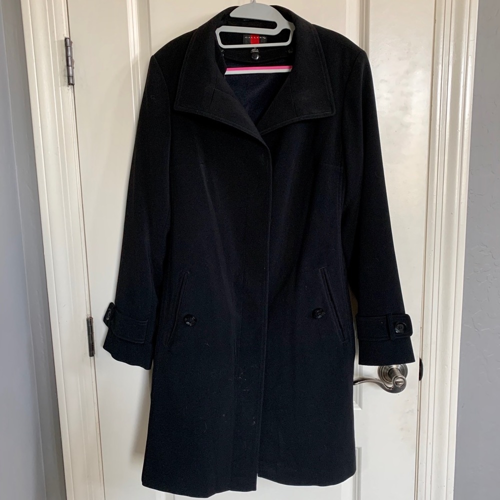 Gallery Black Trench Coat
